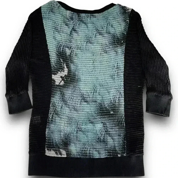 Alberto Makali Y2K M Floral Multicolor Abstract Knit Pullover Blouse Sweater - Picture 2 of 9